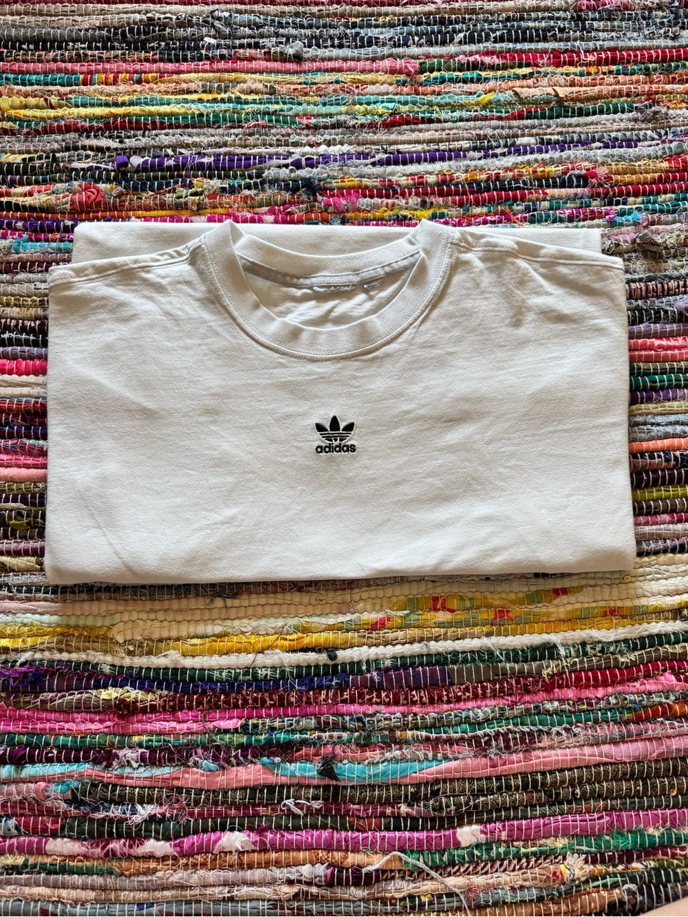 Adidas Basic White Boxy Tee